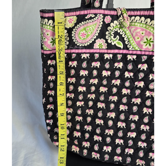 Vera Bradley Tote Pink Elephant Paisley Retired - Picture 11 of 14
